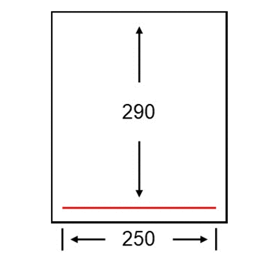 Tamaño para el marco de sellado AA-2KG